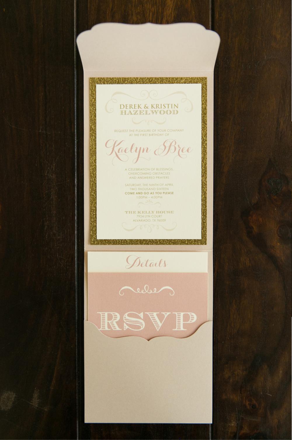 Custom Pocket Wedding Invitations