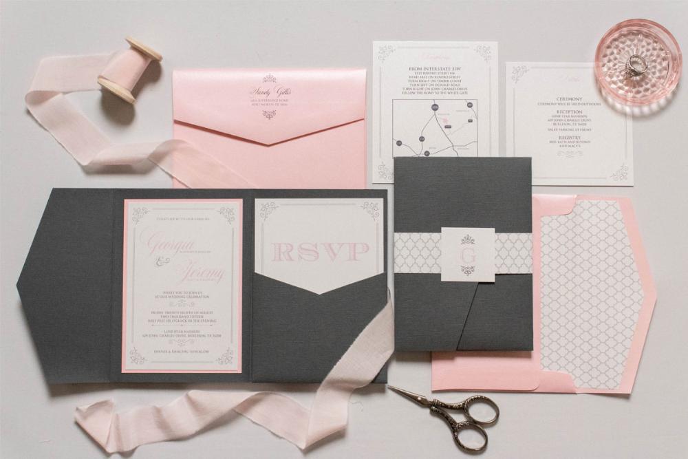 custom pocket wedding invitations pocket wedding invites