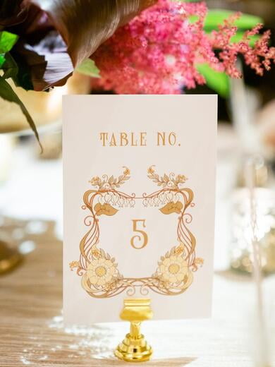 Art Nouveau Table Number