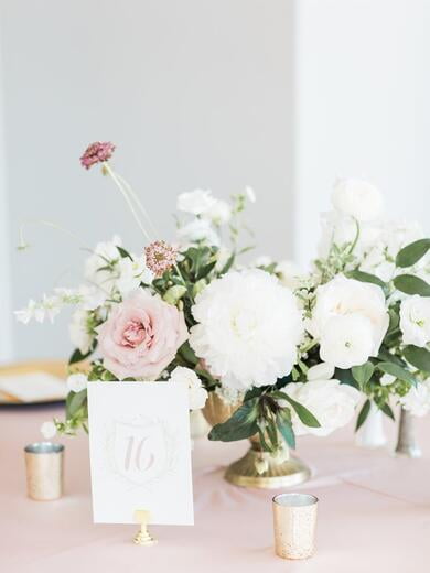 Deckled Edge Crest Table Number